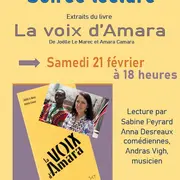 Soirée lecture autour du livre La Voix d'Amara