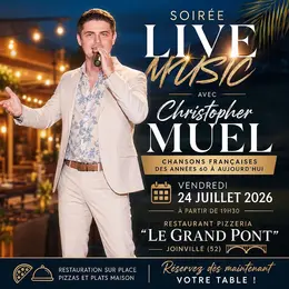 Soirée live music avec Christopher Muel