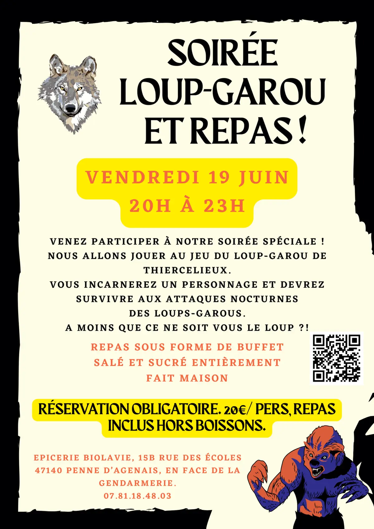 Soirée Loup-Garou