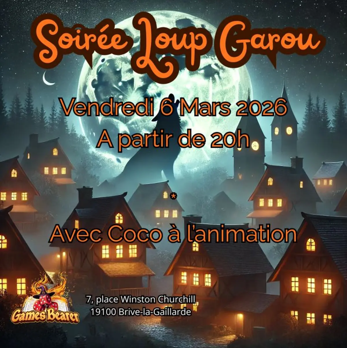 Soirée Loup Garou au Bar à jeux Game Bearer