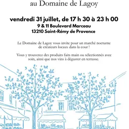 Soirée marché nocturne au Domaine de Lagoy