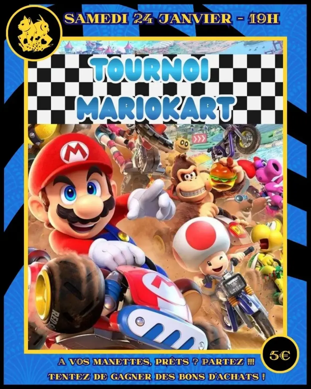 Soirée mariokart switch au chat chouette