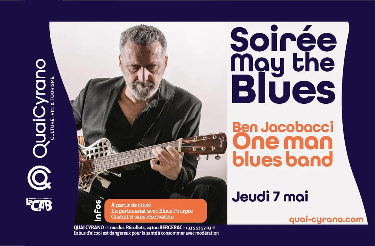 Soirée May the Blues | Ben Jacobacci one man blues band