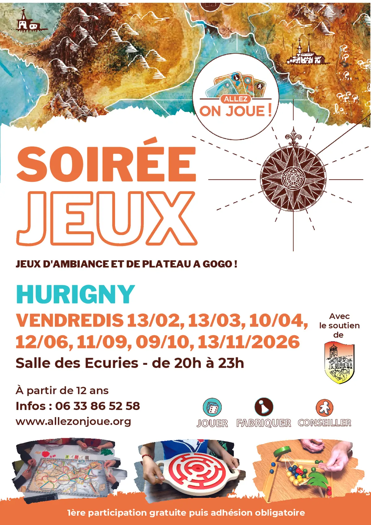 Soirée mensuelle Jeux Allez on joue !