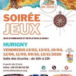 Soirée mensuelle Jeux Allez on joue !