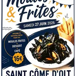 Soirée Moules & Frites à Saint-Côme d'Olt