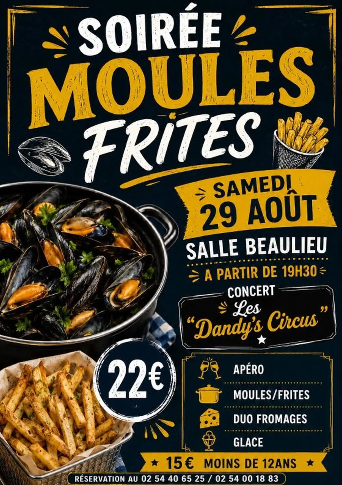 Soirée moules frites
