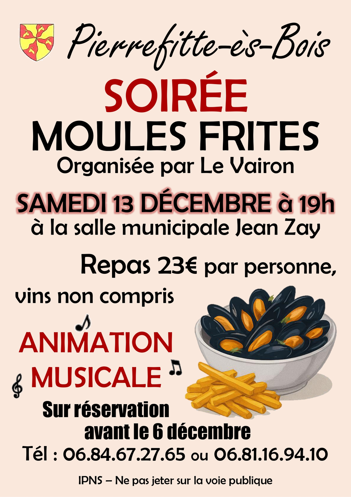 Soirée moules-frites