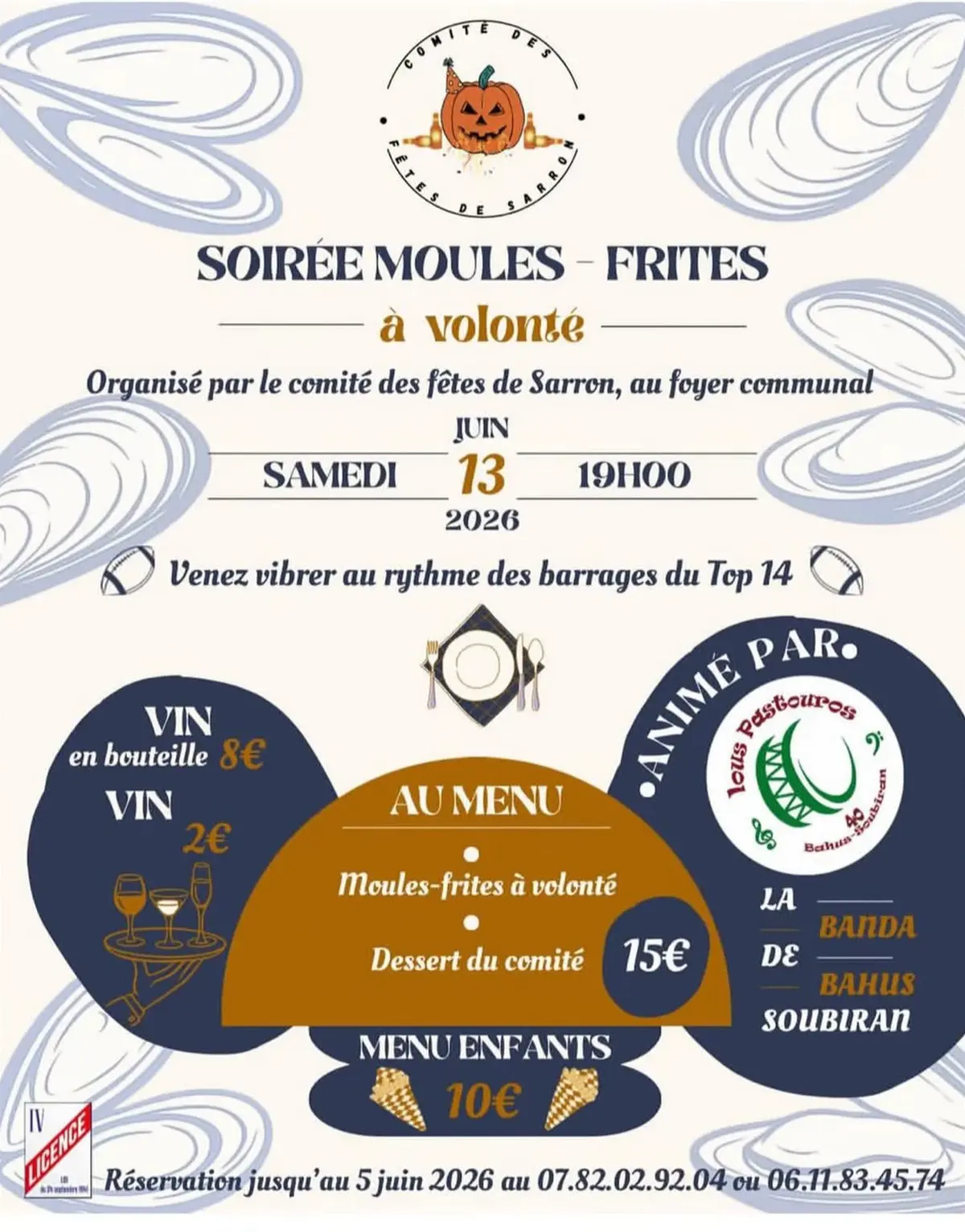 Soirée moules-frites