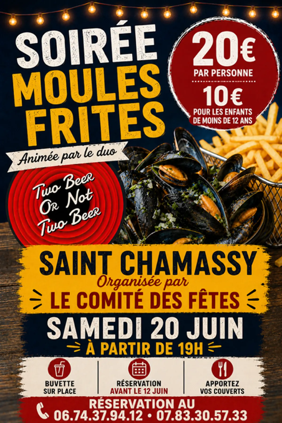 Soirée moules frites