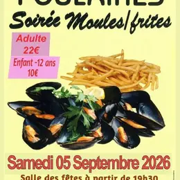 Soirée moules frites à Poulaines