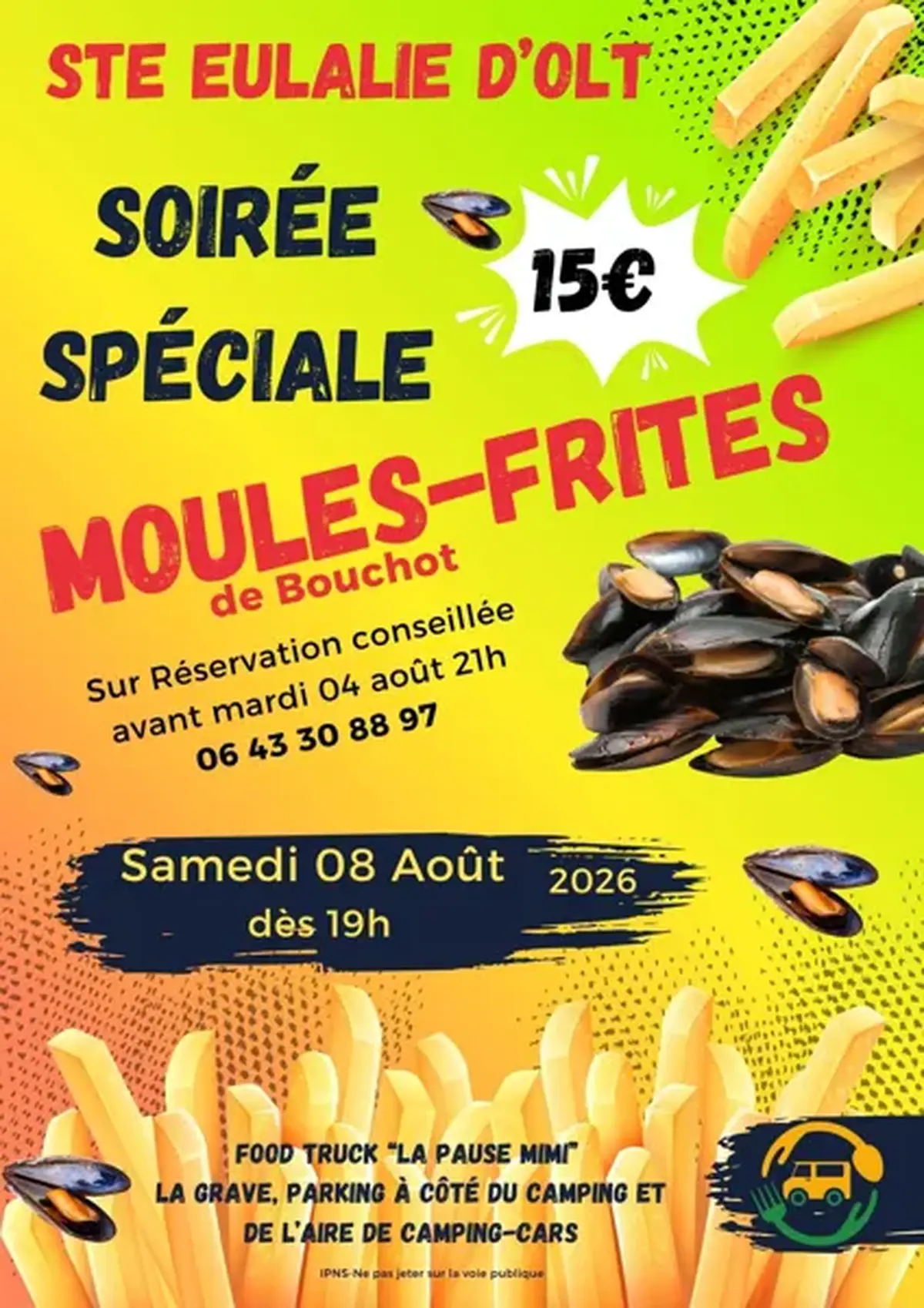 Soirée moules-frites au Food Truck La Pause Mimi