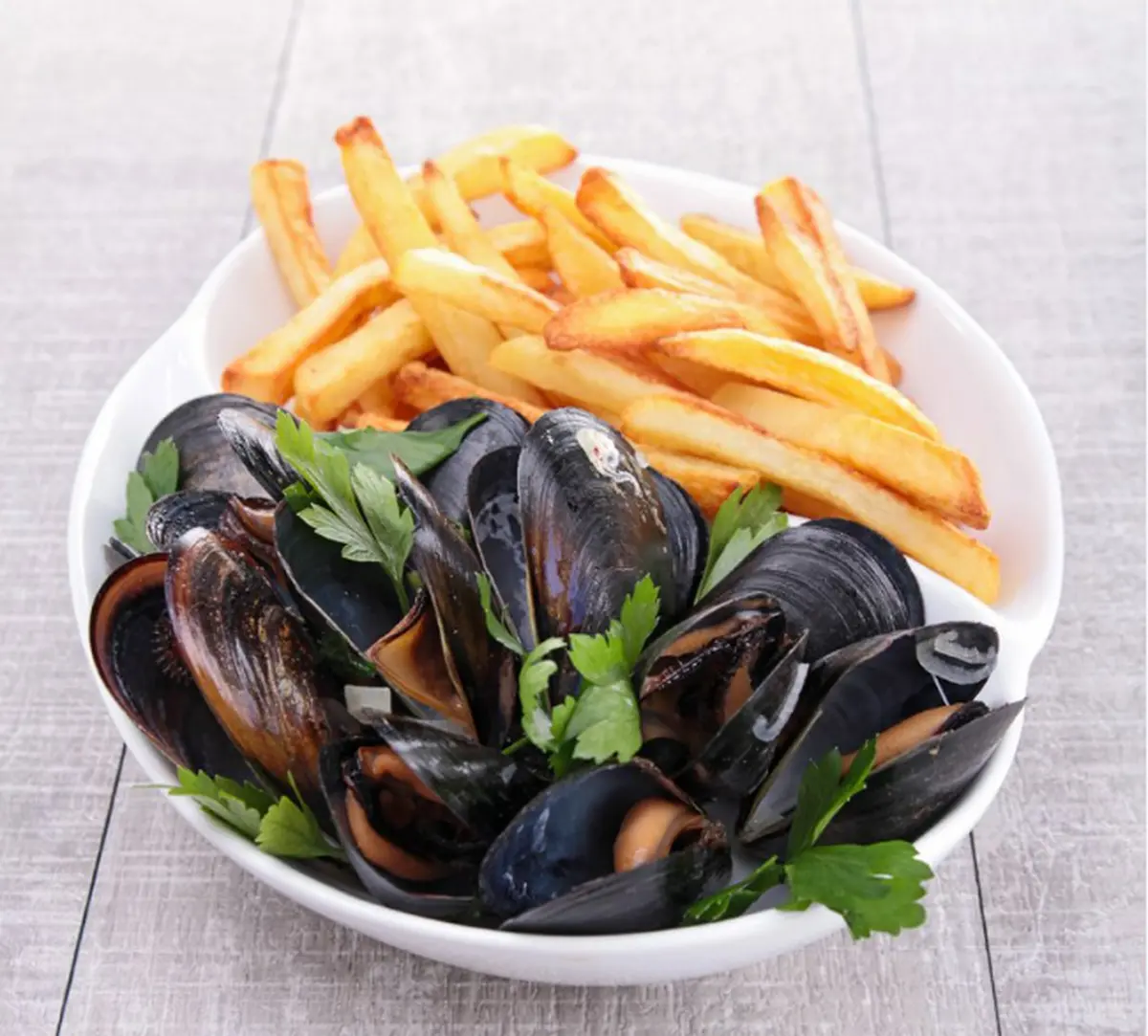 Soirée moules frites au restaurant les bons vivants
