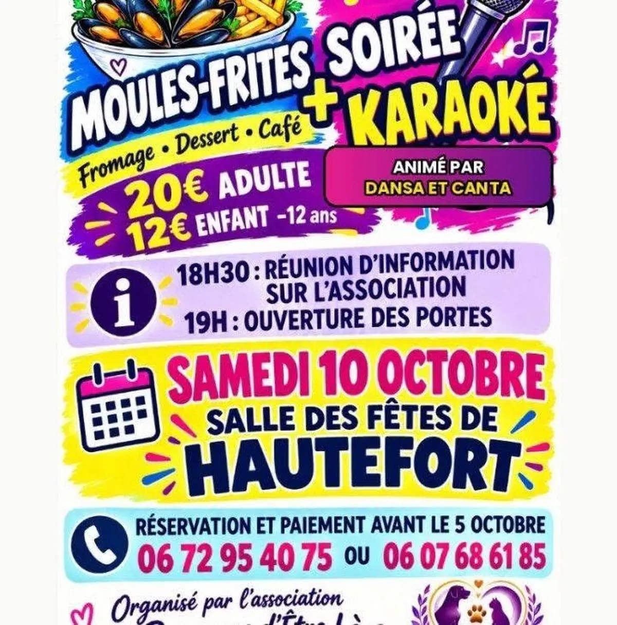Soirée Moules-Frites et Karaoké