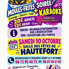 Soirée Moules-Frites et Karaoké