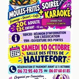 Soirée Moules-Frites et Karaoké