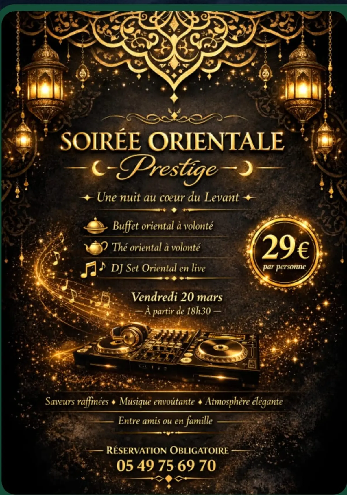 Soirée Musicale DJ - Saveurs du Levant