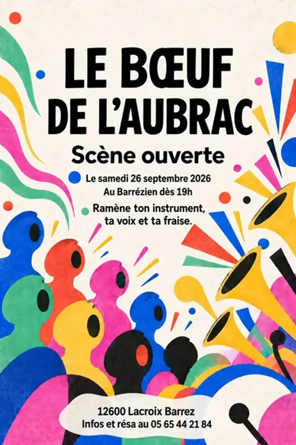 Soirée musicale Le bœuf de l'Aubrac
