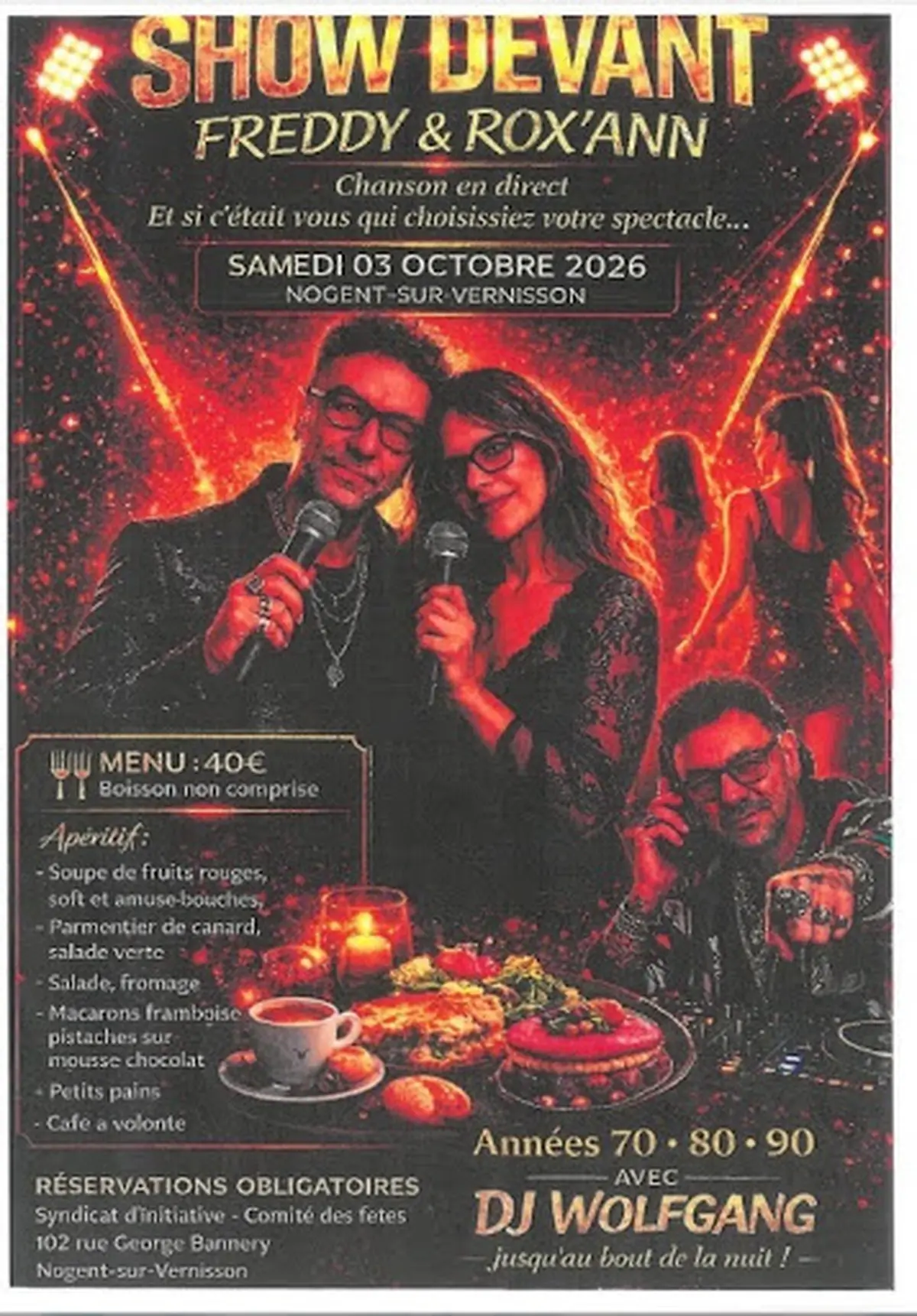 Soirée musicale Show devant