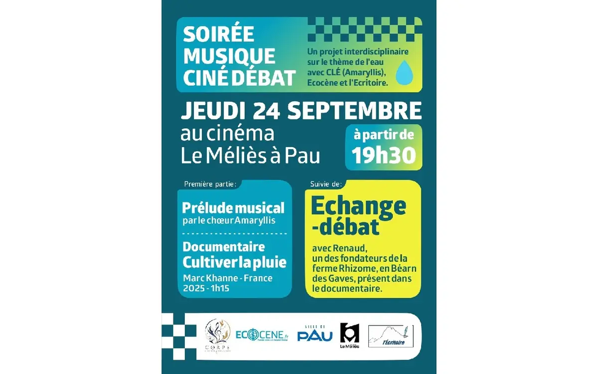 Soirée musique ciné débat avec Écocène