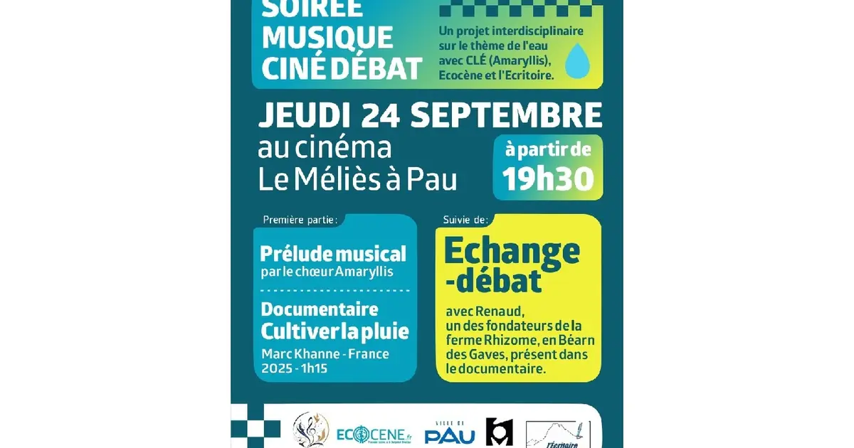 Soirée musique ciné débat avec Écocène