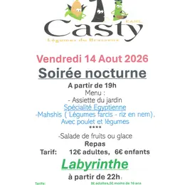 Soirée Nocturne -  Labyrinthe de Maïs - EARL CASTY