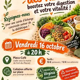 Soirée nutrition : Le grand secret des fibres !