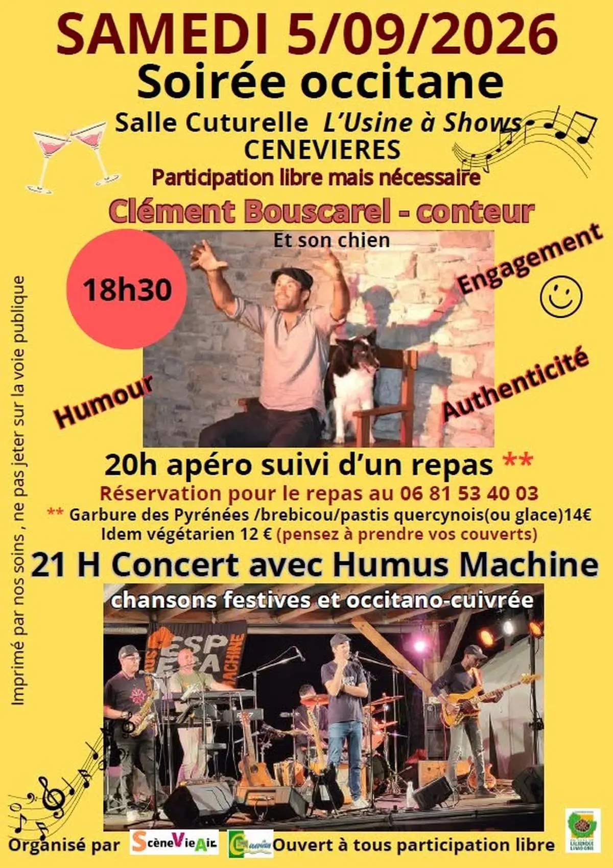Soirée Occitane à Cénevières