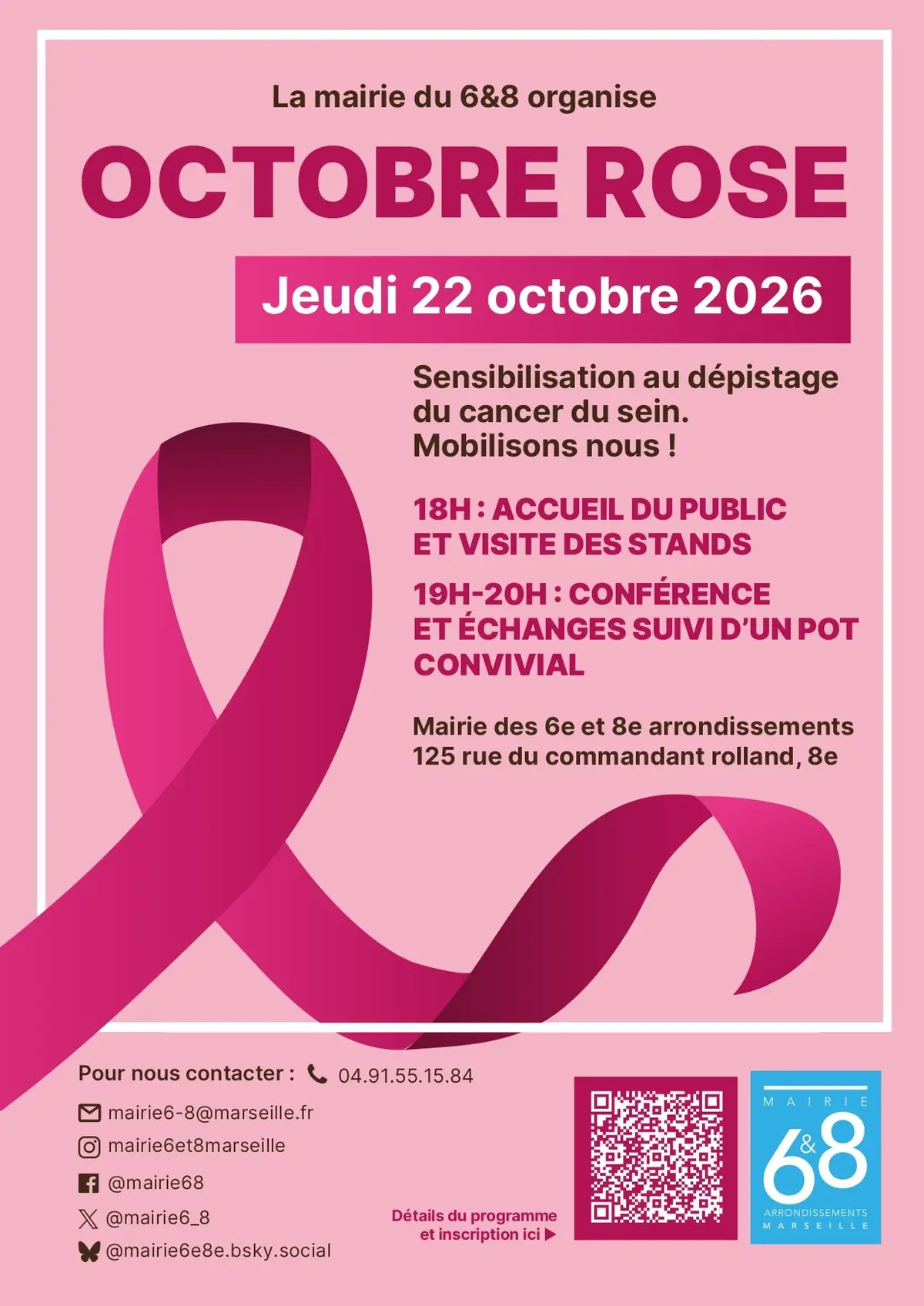 Soirée octobre rose mairie 6/8
