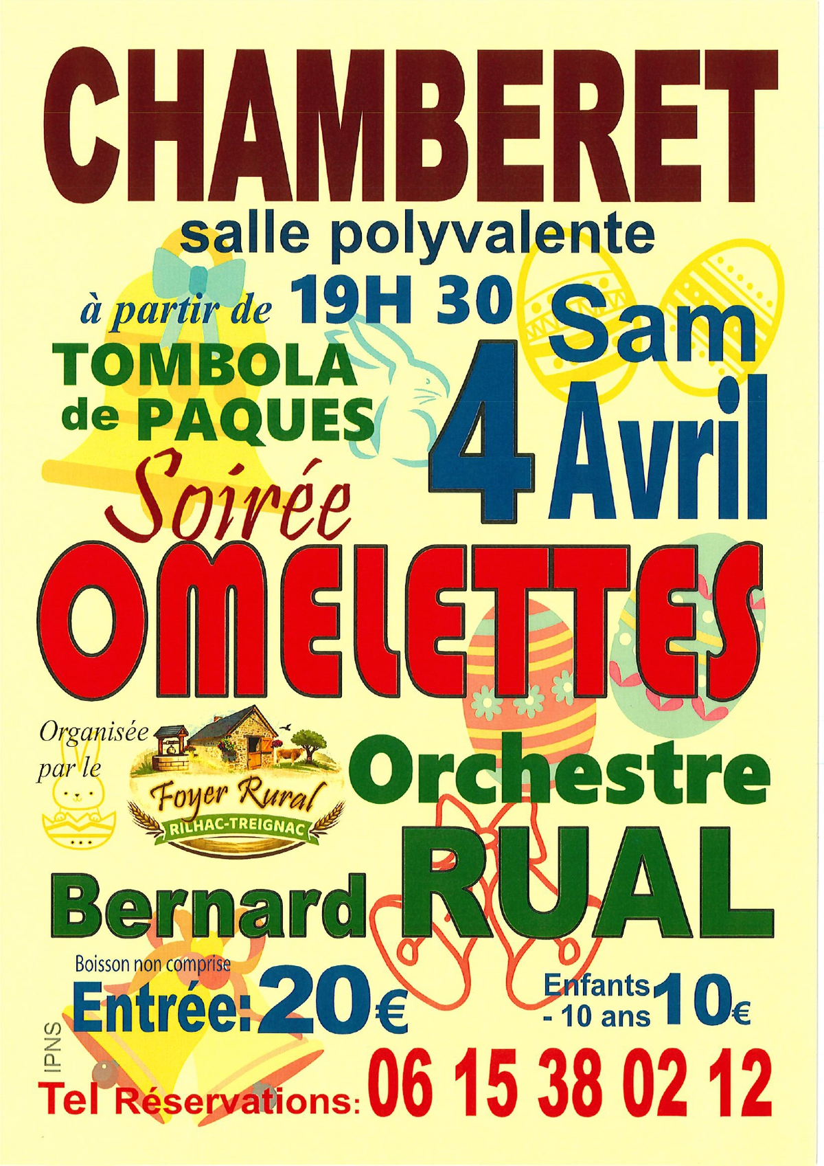 Soirée omelettes à Chamberet
