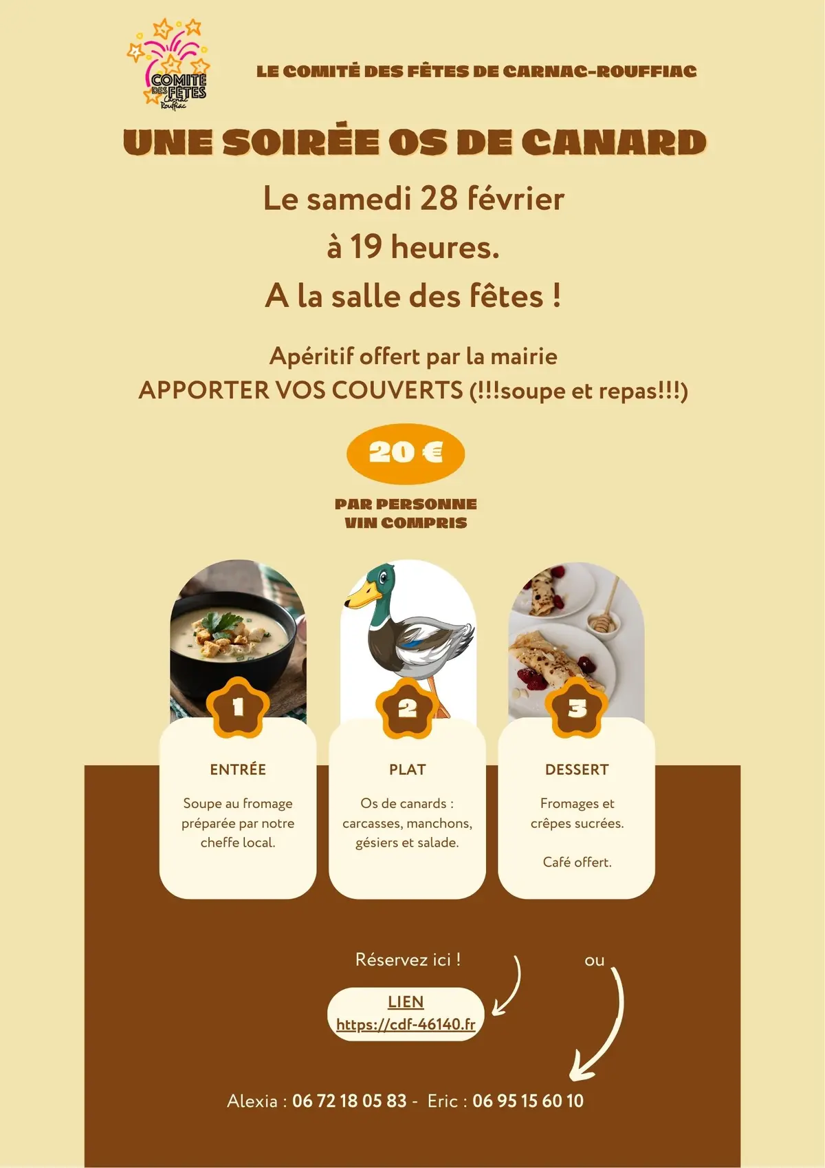 Soirée Os de Canard