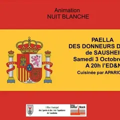 Soirée Paella et dansante des Donneurs de Sang