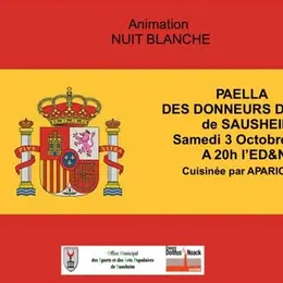 Soirée Paella et dansante des Donneurs de Sang