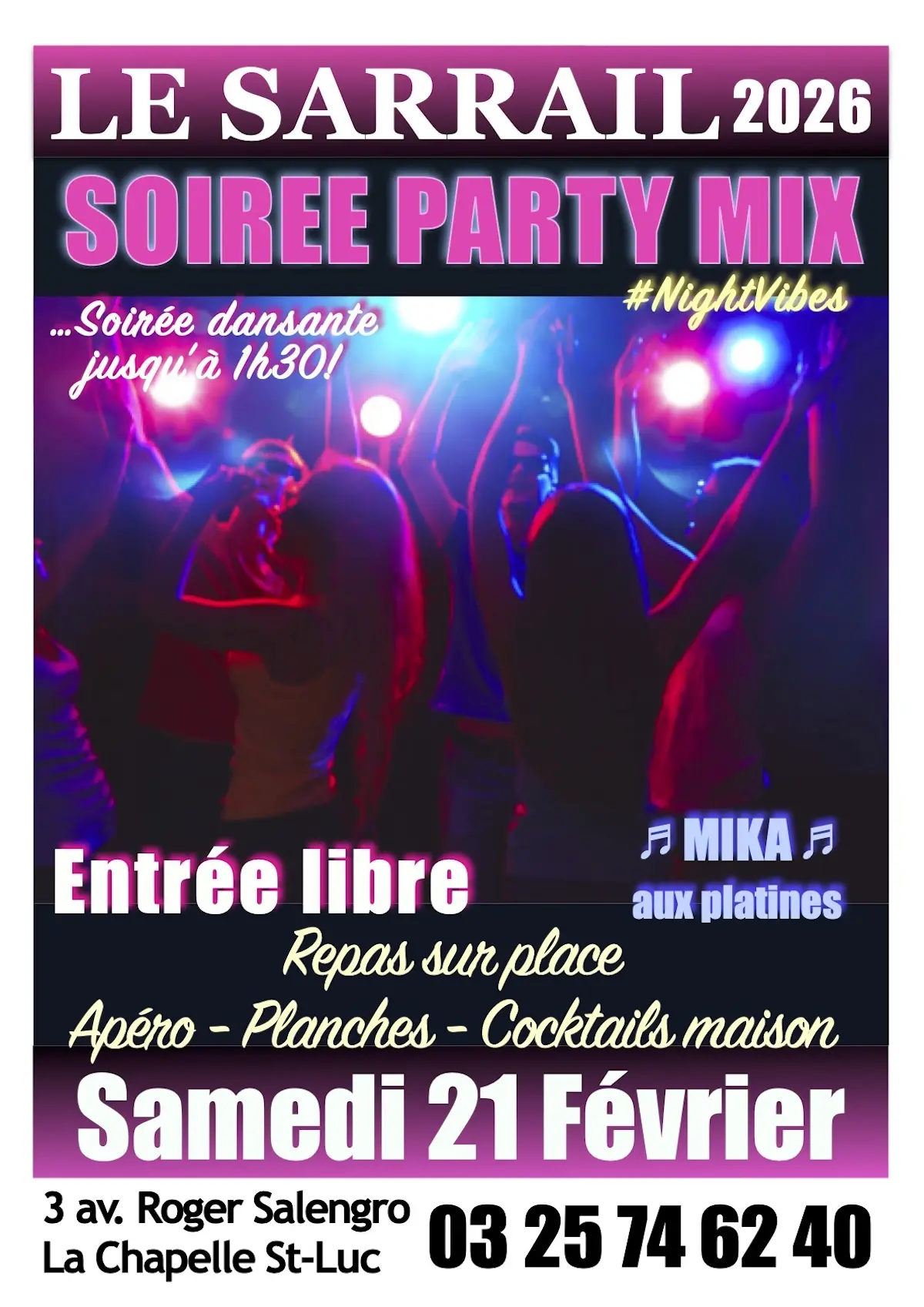 Soirée Party Mix avec Mika aux platines