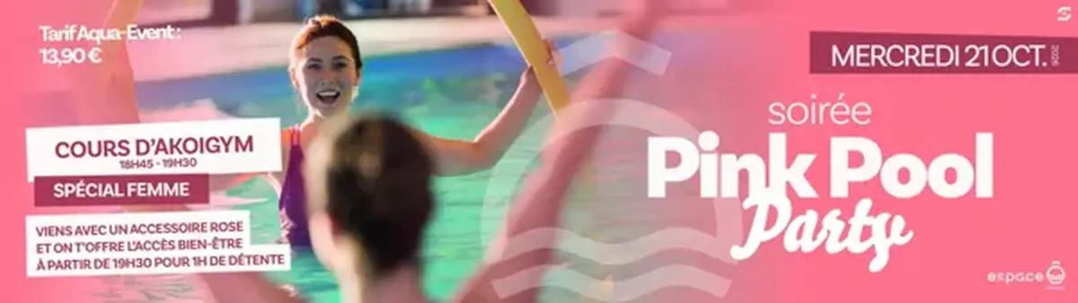 Soirée Pink Pool Party à l'espace O lévézou