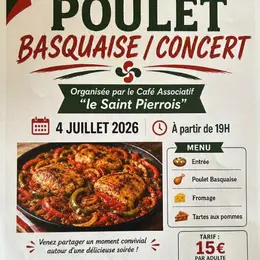 Soirée poulet basquaise/concert