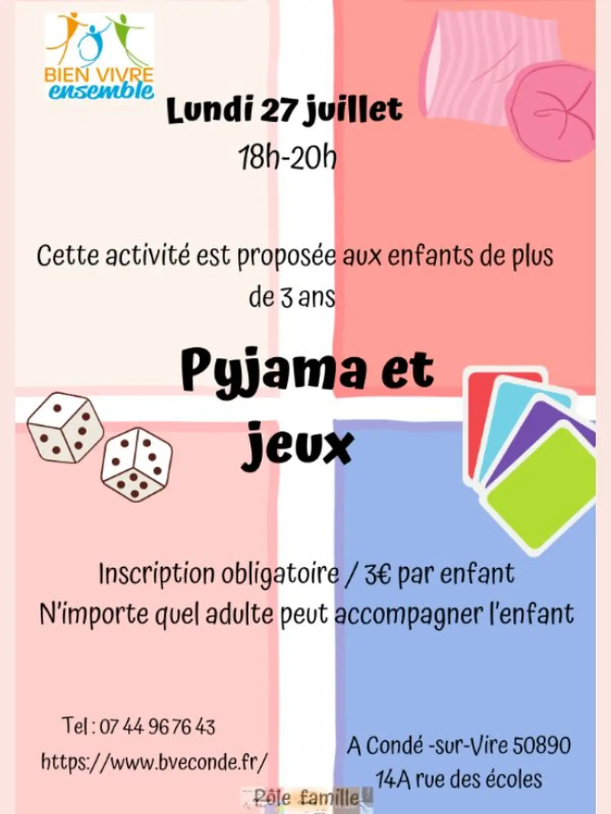 Soirée pyjama et jeux de sociétés