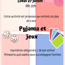 Soirée pyjama et jeux de sociétés