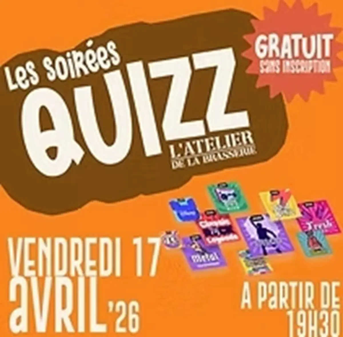 Soirée Quizz à l'Atelier de la Brasserie