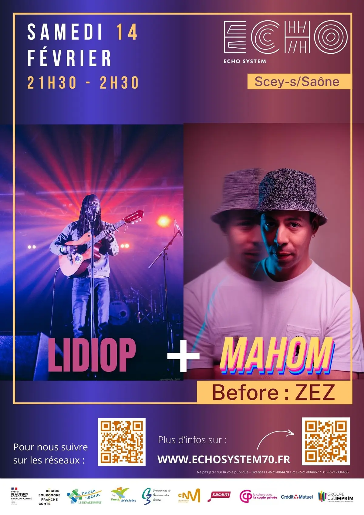 Soirée Reggae Dub : Before by ZEZ + Lidiop + Mahom