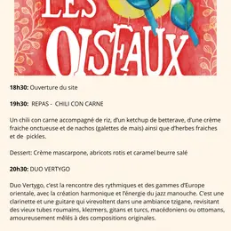 Soirée repas concert