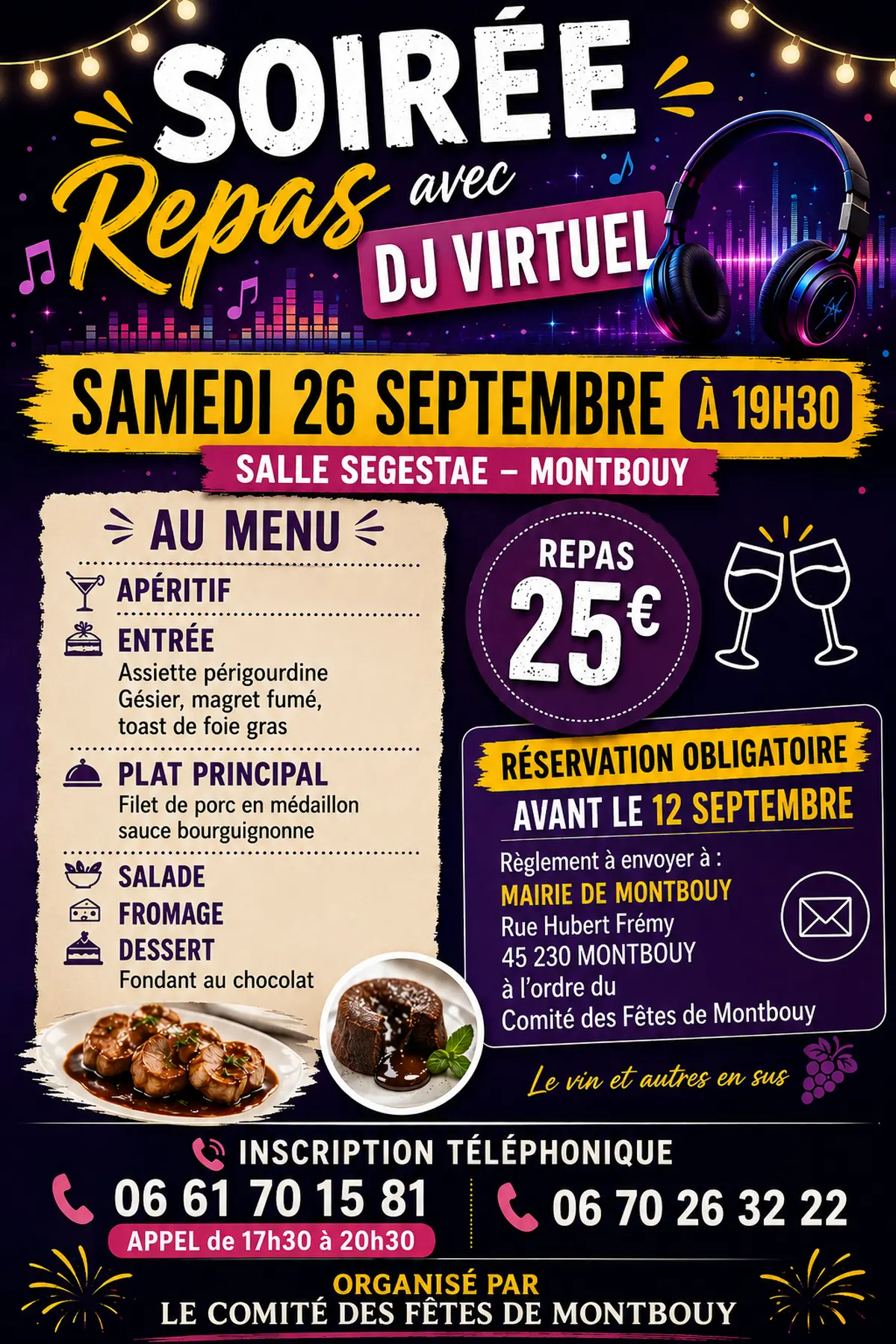 Soirée repas +dj