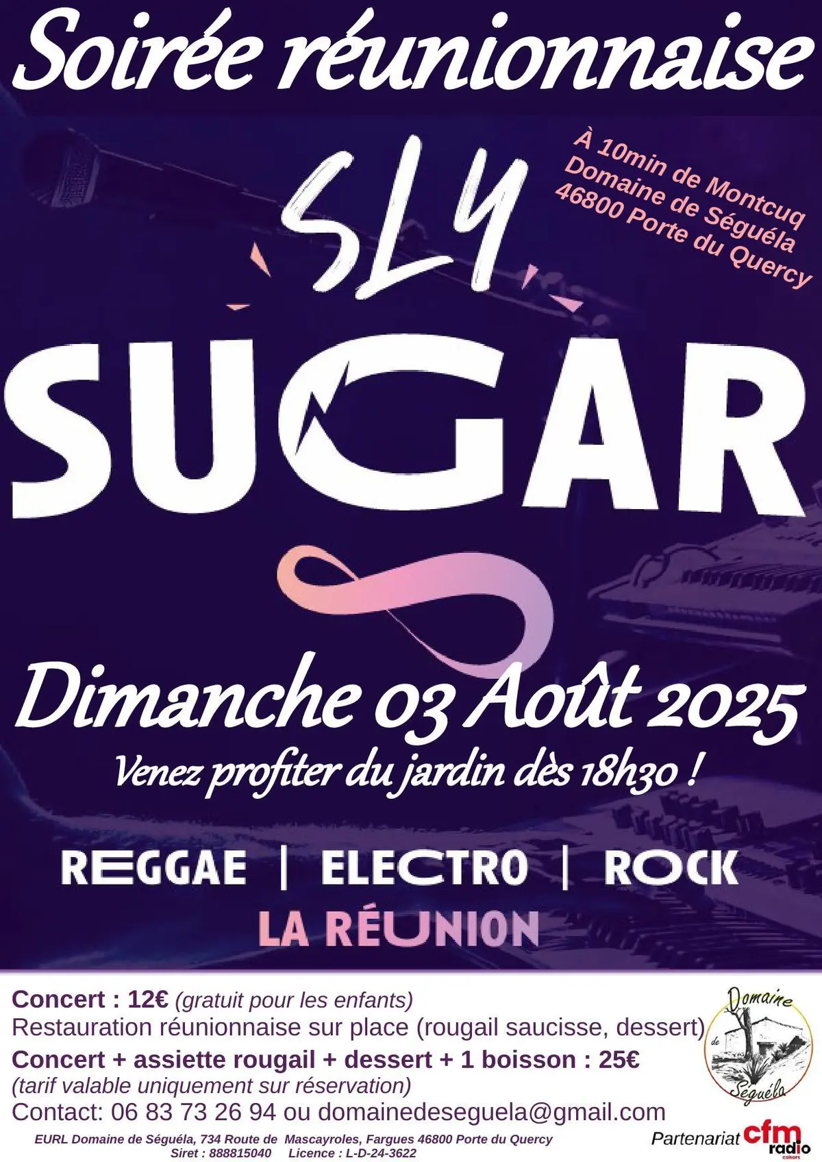 Soirée réunionnaise avec le groupe Sly Sugar