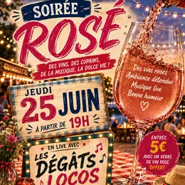Soirée rosé et musique live chez Cahors Saveurs