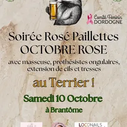 Soirée rosé paillettes Octobre rose