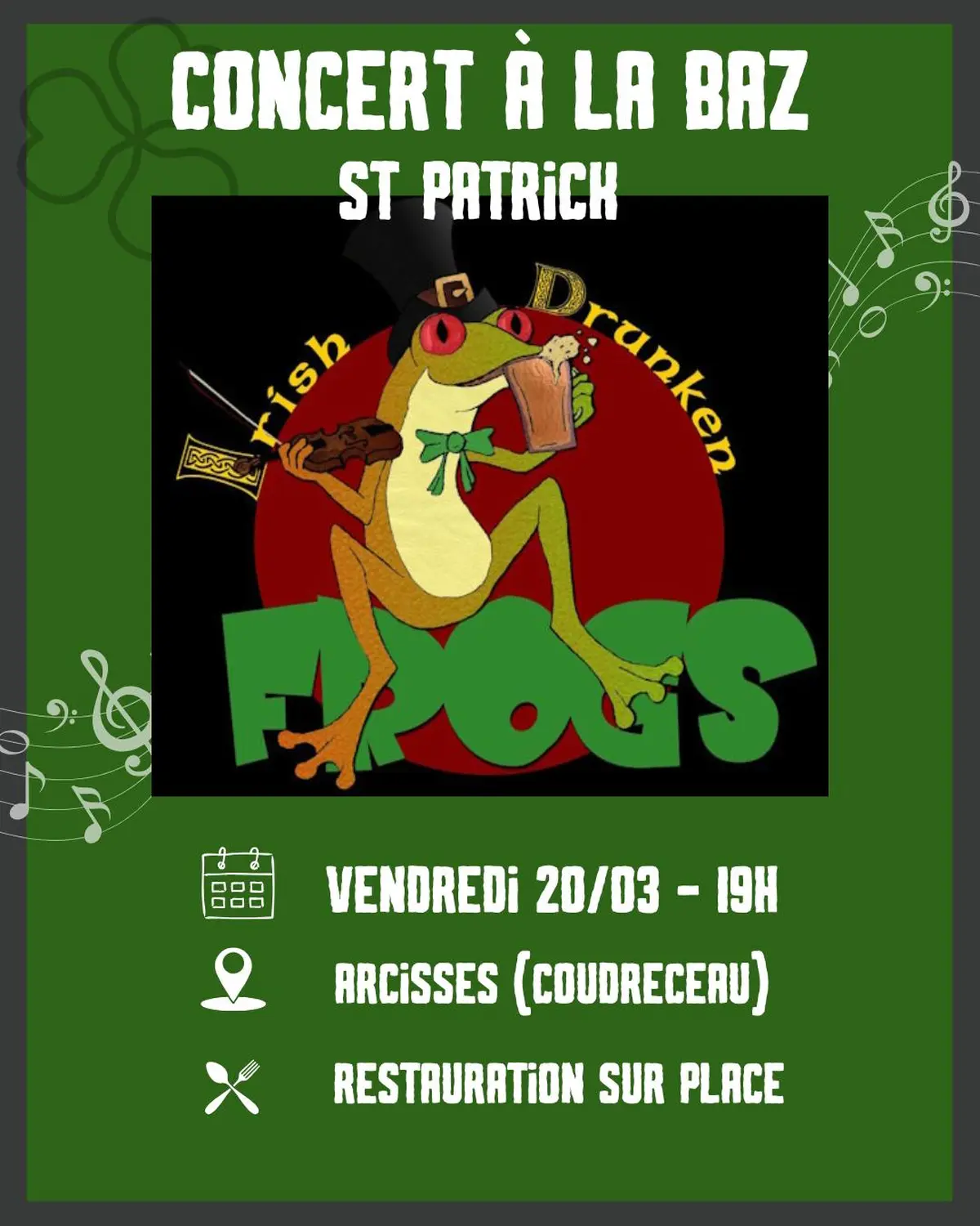 Soirée Saint-Patrick à La BAZ