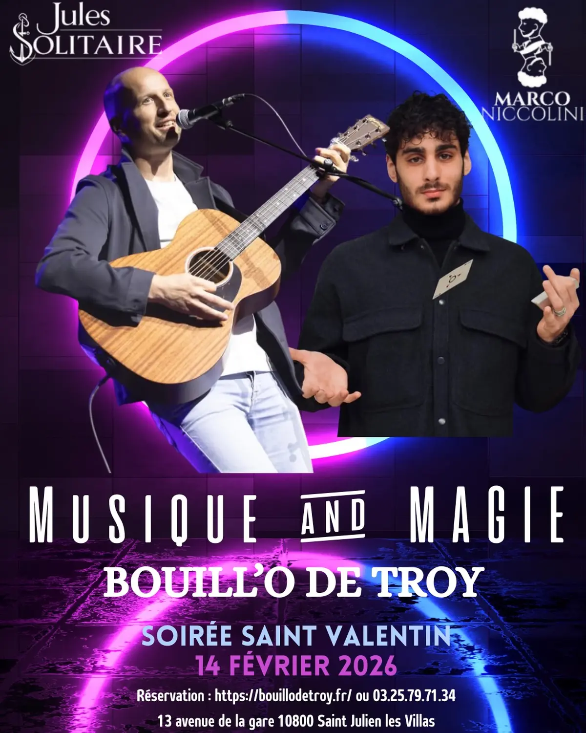 Soirée Saint-Valentin au Bouill'O de Troy