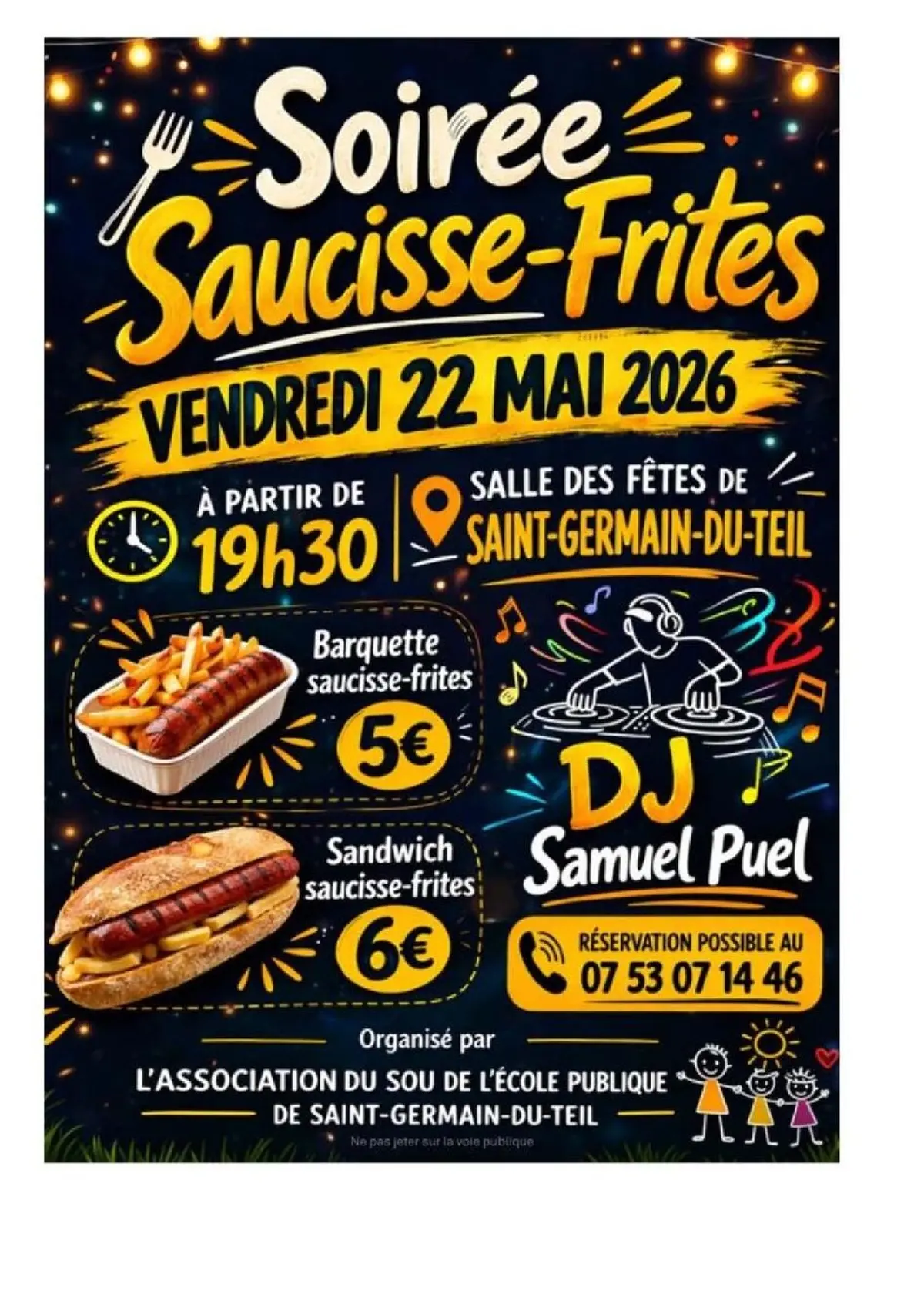 Soirée Saucisses-Frites