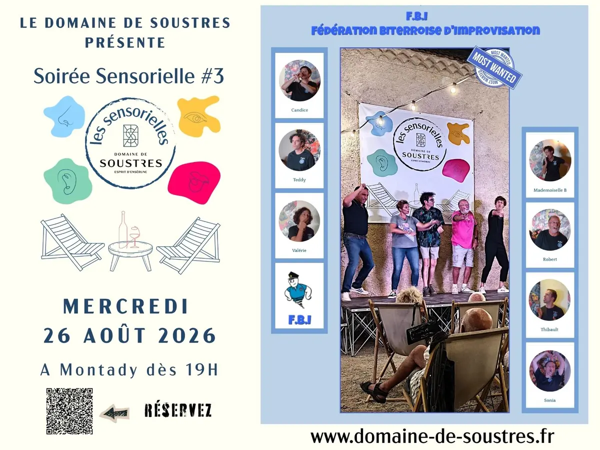 Soiree Sensorielle 26/08/26 - Theatre D'Improvisation