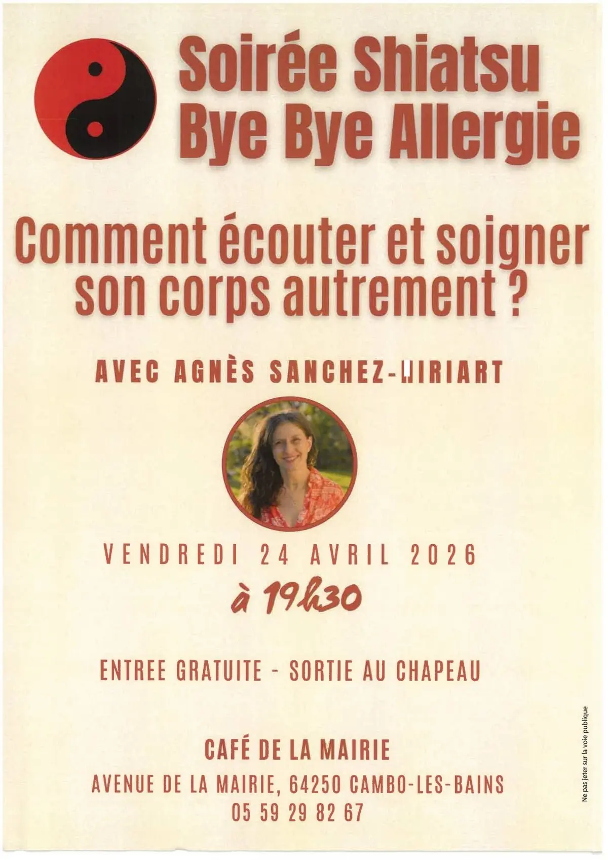 Soirée Shiatsu bye bye allergie
